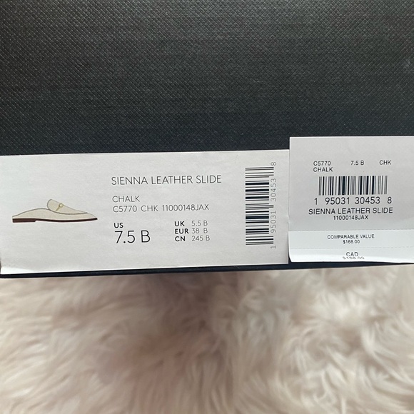 Coach Cream Mules with Gold Accent - Picture 8 of 8